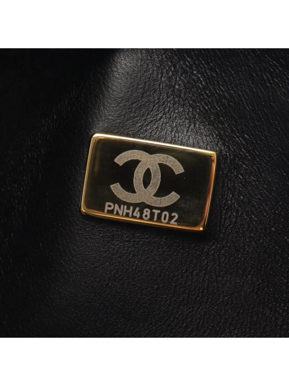 Chanel Shoulder Bag Quilted Double Flap Black White Lambskin Bicolor Chain